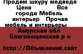 Продам шкуру медведя › Цена ­ 35 000 - Все города Мебель, интерьер » Прочая мебель и интерьеры   . Амурская обл.,Благовещенский р-н